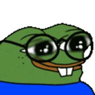 glasses nerd pepe // 640x640 // 40KB